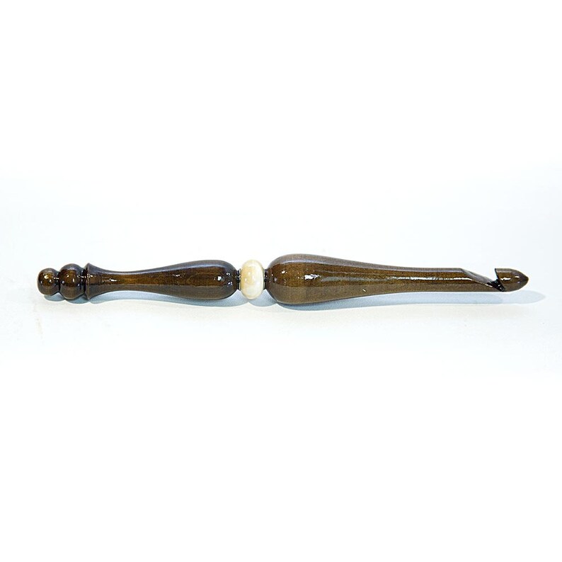 Wooden Crochet hook 9 mm of 100/% natural SIBERIAN CEDAR WOOD for knitting for yarn #K98