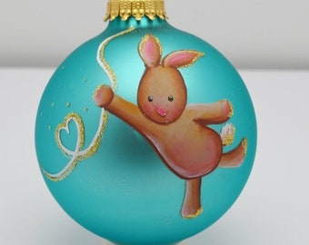 Large Size Baby&#39;s first Christmas Custom Hand Painted Baby&#39;s First Christmas Ornament
