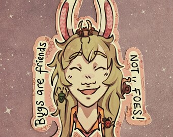 Lumi 'Bugs are friends, not foes!' Vinyl Sticker