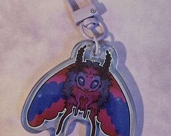 Midnight Moth Keychain
