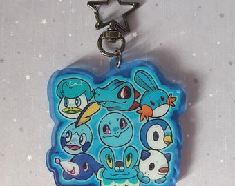 I Choose You! Pokemon Water type Acrylic Keychain