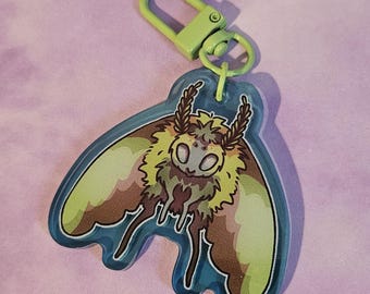 Forest Moth Keychain