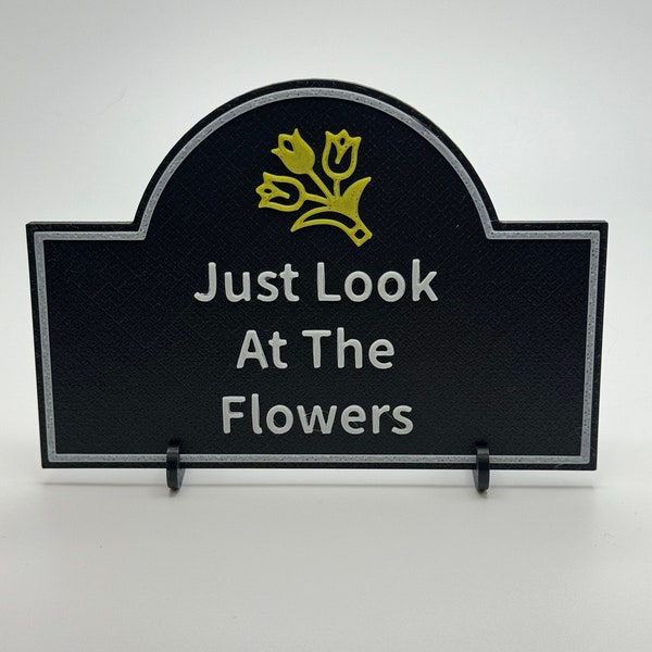 The Walking Dead Carol Look At The Flowers 3D Quote Sign