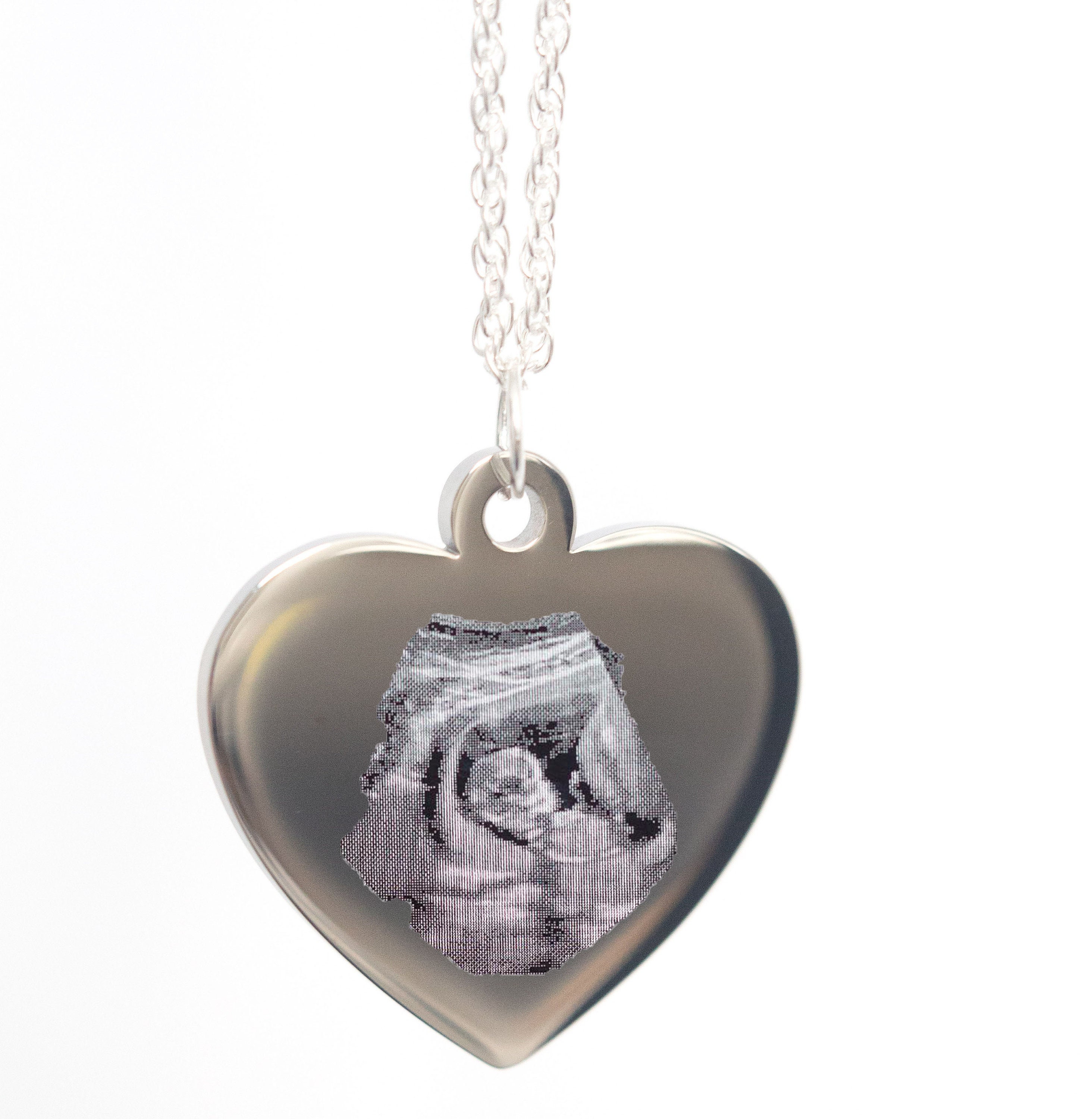Collier pendentif SONOGRAMME et prénom pour bébé Faire-part de grossesse  Bijoux à ultrasons Bijoux pour bébé Future maman Cadeau personnalisé -   Canada