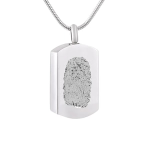Men’s Fingerprint Urn Necklace