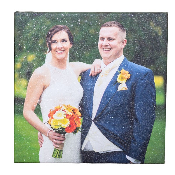 Glitter Diamond Dust Crystal Canvas Photo Collage Etsy