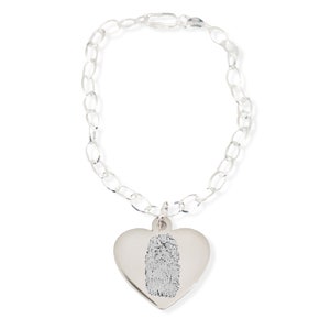 Heart Fingerprint Bracelet