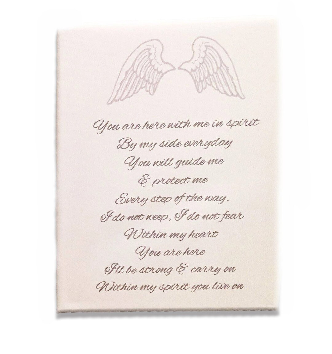 Remembrance Poem Canvas • Memorial Poem • Memorial Gift • Wall Canvas ...