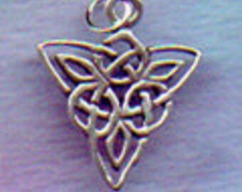 Celtic CHARMED Knotwork Triquetra Sterling Silver Jewelry C069