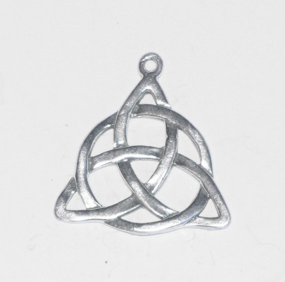 Celtic CHARMED Knotwork Triquetra Sterling Silver Jewelry C069