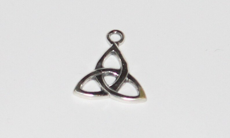 Celtic CHARMED Knotwork Triquetra Sterling Silver Jewelry C069