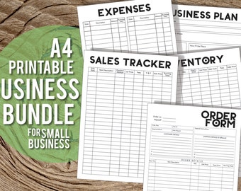 PRINTABLE/DIGITAL A4 Business Bundle - A4 Business Organisation Printables - Modern Black & White - Small Business - Etsy Business