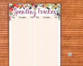 printable a4 monthly budget tracker a4 budget planner sheet etsy