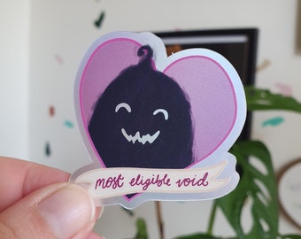 Most eligible void spirit sticker - monster sticker - matte holographic vinyl sticker - Waterproof - Laptop sticker