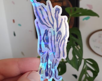 Live Laugh Love Sticker - Alternative - Glossy, holographic vinyl waterproof sticker- Laptop and water bottle sticker, for stationery