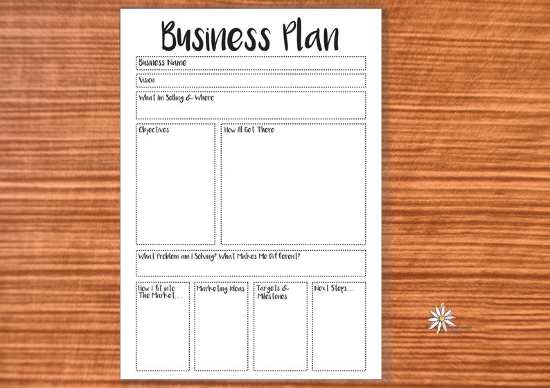 a4 paper business plan