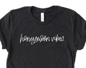 Honeymoon Vibes SVG - Honeymoon Shirt - Honeymoon SVG - Hand Lettered SVG - Just Married Cut File - Bride svg - Newlywed Shirts