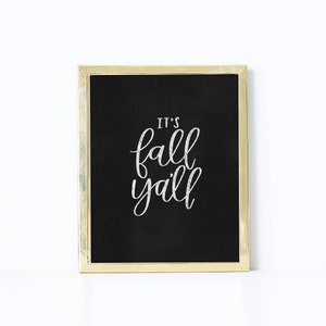 Instant Download Fall Ya'll Print Fall Print Printable Fall Print Autumn Print image 1