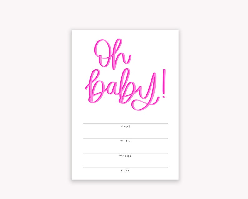 Download Paper Party Supplies Templates Invitation Download Baby Shower Printable Invitations Oh Baby Downloadable Fill In The Blank Invitations