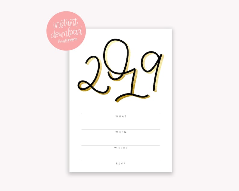 Class Of 2019 Graduation Party Invitation Graduation Etsy