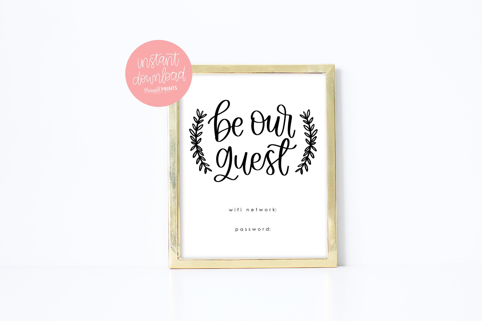 Be Our Guest Wifi Wifi Printable Wifi Print Download - Etsy