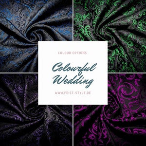 A selection of different color options for the dress