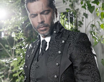 Feist Style Groom Frock Coat, Tuxedo Vampire Suit