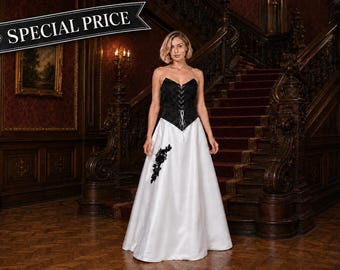 Gothic Wedding Gown "Noir" One-of-a-Kind Piece