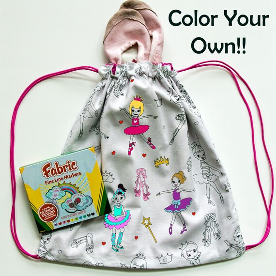 ballet drawstring bag