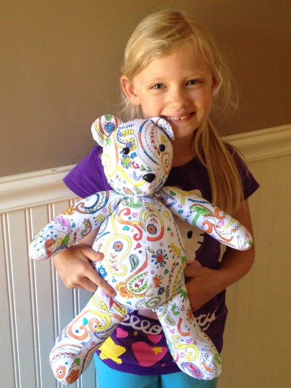 colour your own teddy