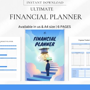 Financial Planner Printable, Budget Binder, Expense Tracker, Monthly Budget Sheets, Savings & Debt Organizer, Finance PDF