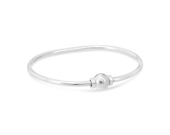 Made on Cape Cod. Beachball Bracelet made of solid silver. Free shipping on box w polish cloth.