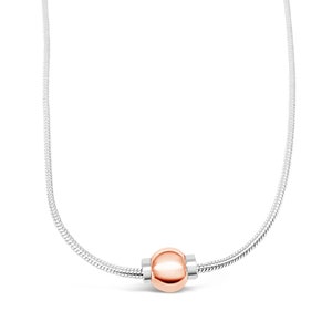 Made on Cape Cod. Beachball Necklace in 14k rose gold and .925 silver. Free Shipping in a box. Made on Cape Cod by Michael's