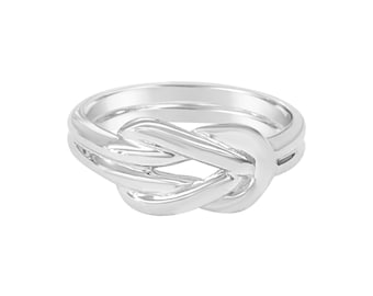Cape Cod “ Sailors Knot”Ring solid Sterling made on Cape Cod