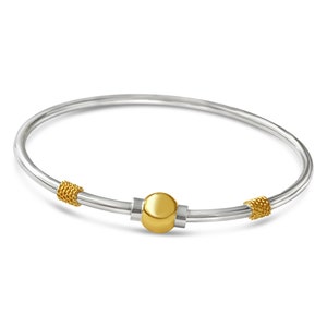 14K Beach Ball Bracelet with 14K Nautical Rope - 14k Gold/925 Silver. Free shipping next day.