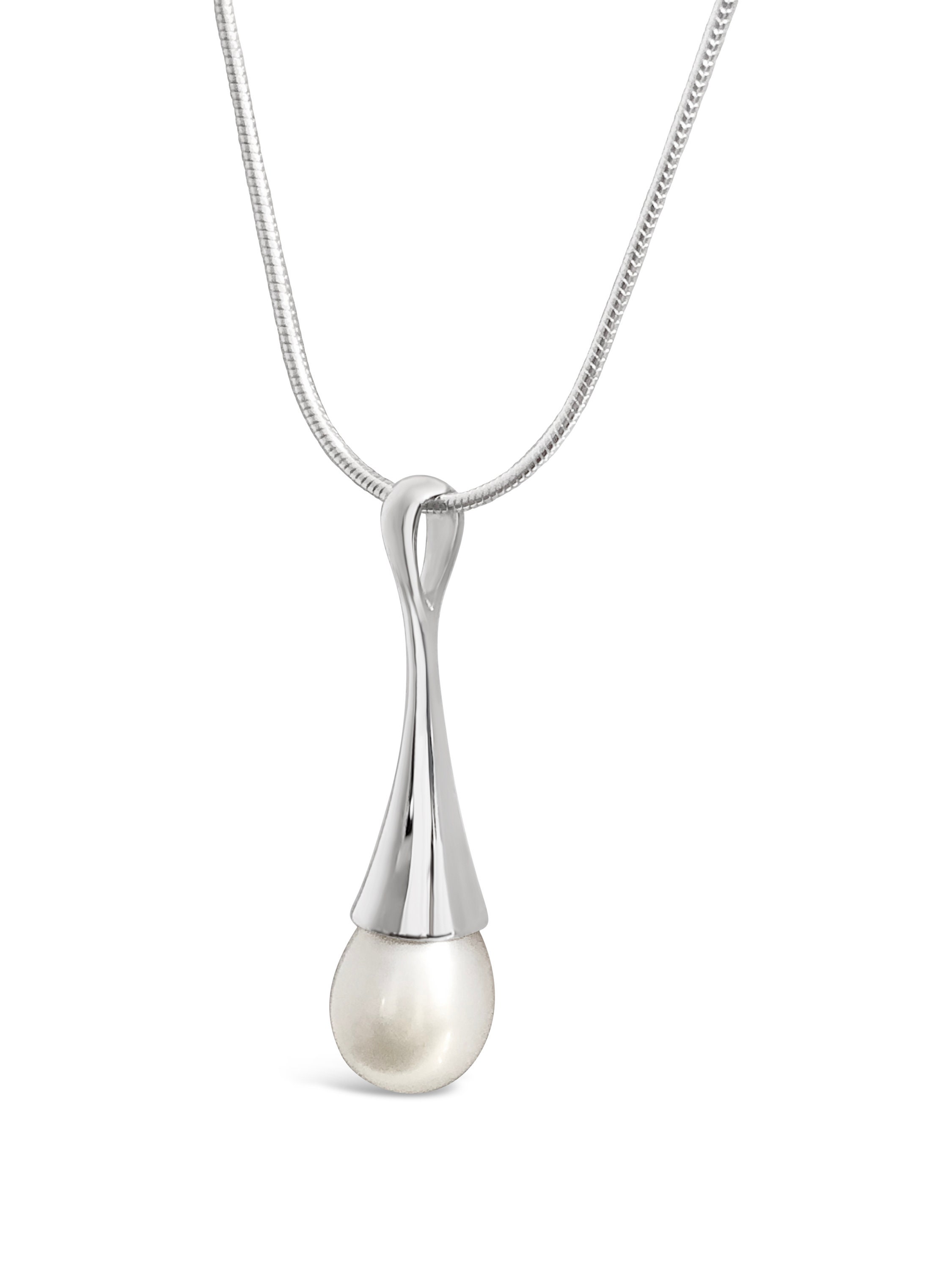 ☆ENGBROX☆ silver925 lani pearl necklace EBNL23033 Pearl Necklace / Pendant on Handmade Silver Jewelry. Free