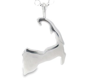 Cape Cod Cut out necklace. Authentic Michael's Jewelers-Cape Cod. Solid 925 silver in a box w Italian roll chain. Free shipping.
