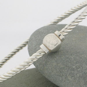 Cape Cod Beach Ball &quot;Twist&quot; Bracelet® Screwball Bracelet  in Sterling Silver.Made and ships in box w polish cloth from Cape Cod.