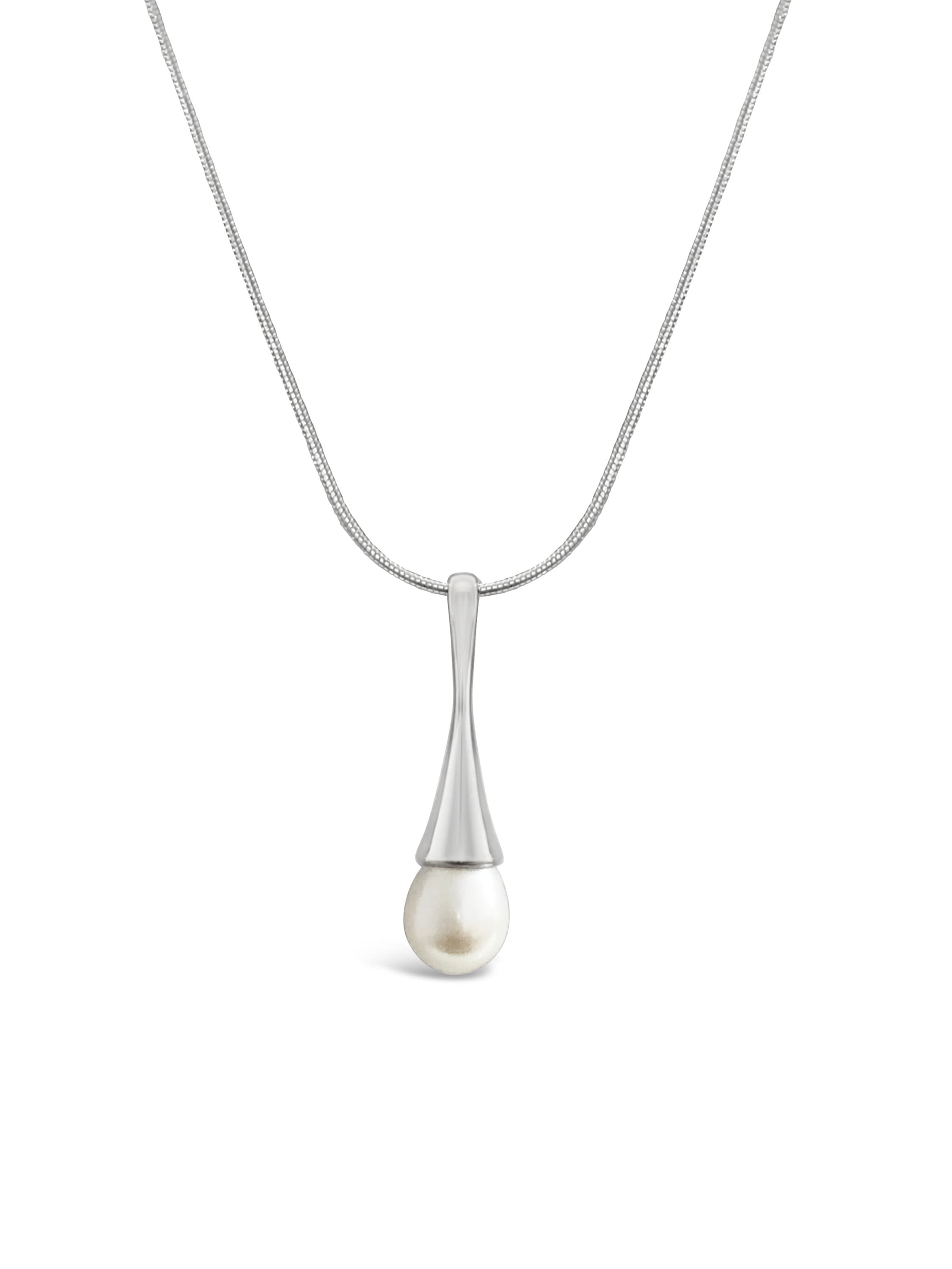 Pearl Necklace / Pendant on Handmade Silver Jewelry. Free