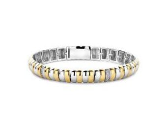 Ti Sento Bicolor Sterling Silver & 18K Gold Filled Bracelet – Handmade Italy