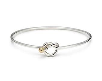 Love Knot Bracelet 925 Sterling silver-Rhodium Gold- Beach Ball Jewelry Collection From Michael's in Provincetown ships from cape Cod