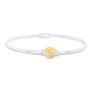 Made on Cape Cod. Beachball Bracelet with .15 carat Diamond.