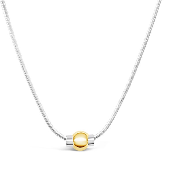 Made on Cape Cod. Beach Ball Necklace 14k Gold Filled Ball -Sterling Silver 925 ships from Cape Cod