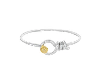 Cape Cod Sandbar Bracelet. Handmade in solid silver/Rhodium Gold. New in box w Free shipping and polish cloth.