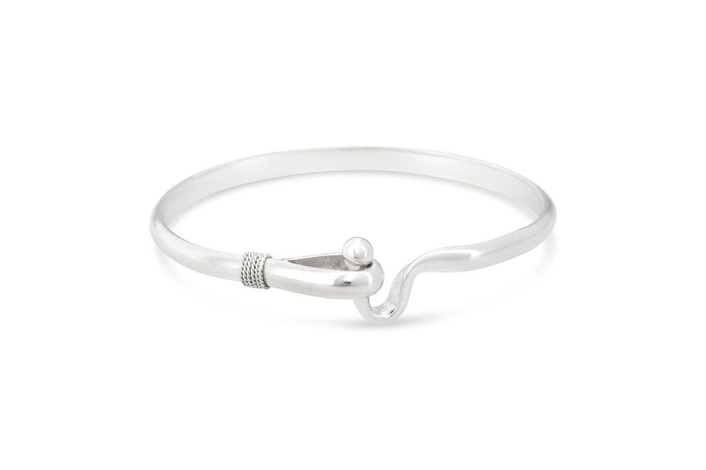 Sterling Silver Hook Cuff Bracelet 