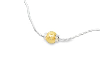 Anklet. Solid .925 silver/gold filled Cape Cod Beachball anklet w lobster claw clasp. New in box with free polish cloth.