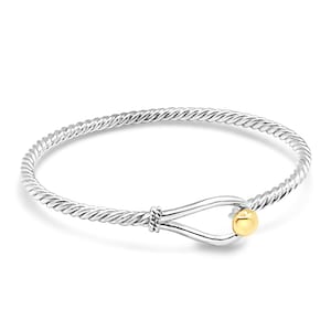 Cape Cod Nautical Shepards Knot bracelet. .925 Silver w Rhodium gold.Free shipping in a box w FREE polishing cloth.