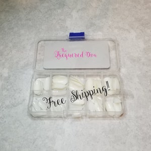 Short oval full cover nail tips 100 count Free Shipping!! Thin, strong, durable