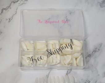 Long coffin full cover nail tips 500 count Free Shipping!! Thin, strong, durable