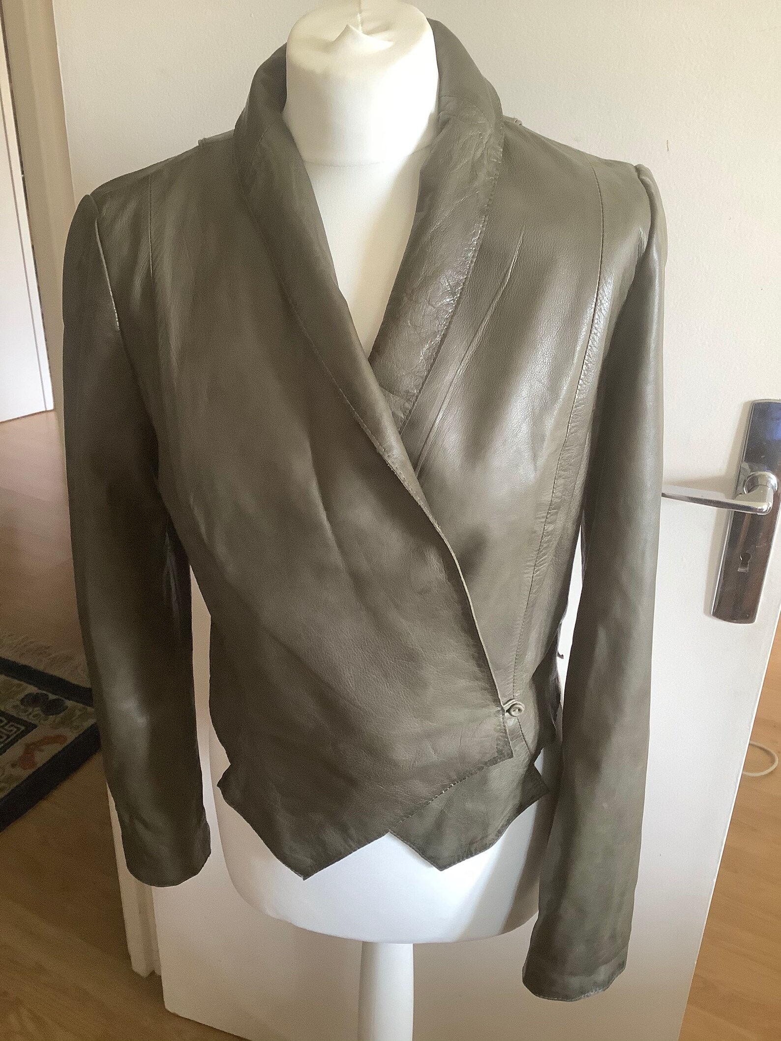 Armand Ventilo Green/ Khaki Leather Jacket 1980-90 Size 42 - Etsy